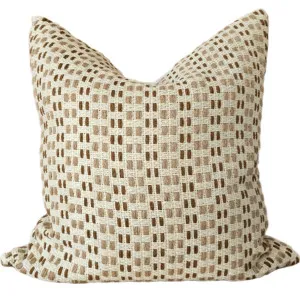 Ada Cushion 55cm Square - Woven Terracotta  | Off White | Sand by null, a Cushions, Decorative Pillows for sale on Style Sourcebook