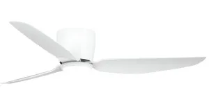 Claro Whisper 52" Low Profile DC Ceiling Fan with LED Light & Remote White by Claro, a Ceiling Fans for sale on Style Sourcebook