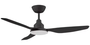 Ventair Glacier 52" DC Ceiling Fan with LED Light and Remote Black by Ventair, a Ceiling Fans for sale on Style Sourcebook