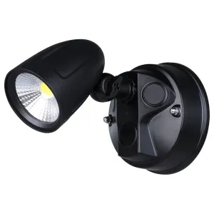 Eglo Chopper 2 Adjustable Single Head Exterior LED Security Spotlight Black by Eglo, a Spotlights for sale on Style Sourcebook