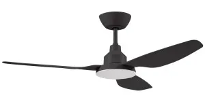 Ventair Glacier 56" DC Ceiling Fan with LED Light and Remote Black by Ventair, a Ceiling Fans for sale on Style Sourcebook