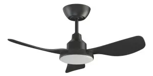 Ventair Glacier 36" DC Ceiling Fan with LED Light and Remote Black by Ventair, a Ceiling Fans for sale on Style Sourcebook