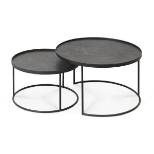 Ethnicraft Round Tray Coffee Table Set by null, a Coffee Table for sale on Style Sourcebook