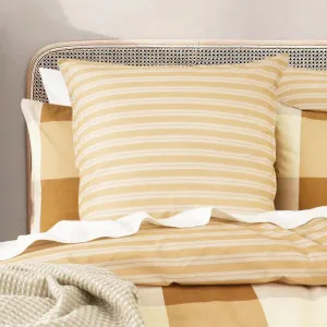 Renee Taylor Berlin Checks Cotton Multi European Pillowcase by null, a Cushions, Decorative Pillows for sale on Style Sourcebook