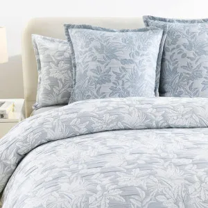 Renee Taylor Westley Jacquard Aqua European Pillowcase by null, a Cushions, Decorative Pillows for sale on Style Sourcebook