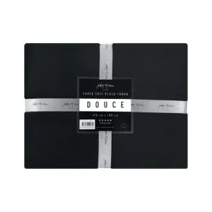Jenny McLean Douce Black Throw Rug by null, a Throws for sale on Style Sourcebook