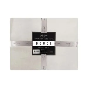 Jenny McLean Douce Ivory Throw Rug by null, a Throws for sale on Style Sourcebook