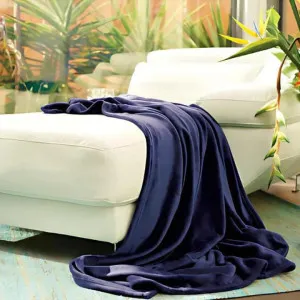 Jenny McLean Douce Navy Throw Rug by null, a Throws for sale on Style Sourcebook