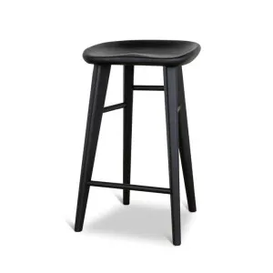 Elvo 65cm Bar Stool - Full Black by Interior Secrets - AfterPay Available by Interior Secrets, a Bar Stools for sale on Style Sourcebook