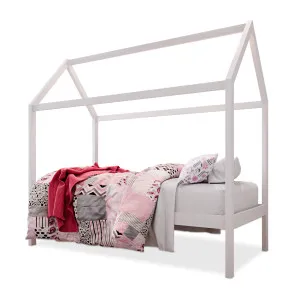 Doris Solid Pine Timber Single House Bed For Kids by Luxo, a Kids Beds & Bunks for sale on Style Sourcebook