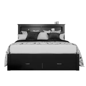 Porcia Timber Bed with Storage Shelves & Drawers - Black by Luxo, a Kids Beds & Bunks for sale on Style Sourcebook