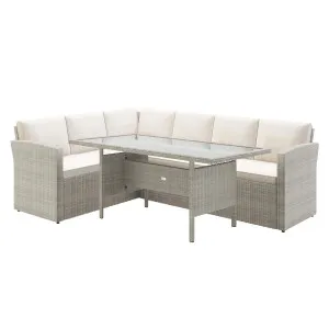 Ballena 6 Seater Wicker Outdoor Sofa Dining Furniture Set by Luxo, a Outdoor Dining Sets for sale on Style Sourcebook