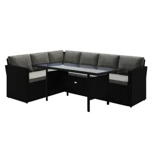 Ballena 6 Seater Wicker Outdoor Sofa Dining Furniture Set by Luxo, a Outdoor Dining Sets for sale on Style Sourcebook