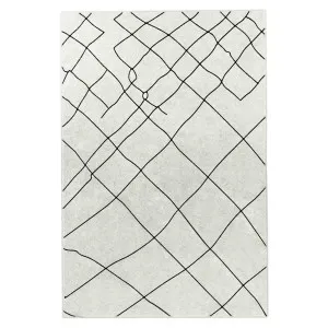 Melody Black and White Modern Floor Rug by Luxo Home Decor, a Contemporary Rugs for sale on Style Sourcebook