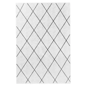 Milani Black Print Contemporary Floor Rug by Luxo Home Decor, a Contemporary Rugs for sale on Style Sourcebook