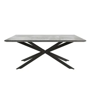 Alfred 180cm Modern Pedestal Dining Table - Concrete by Luxo, a Dining Tables for sale on Style Sourcebook