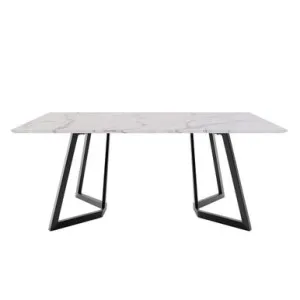 Salen 180cm White Marble Dining Table by Luxo, a Dining Tables for sale on Style Sourcebook