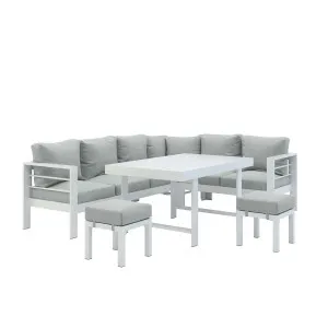 Portland Outdoor Corner Sofa Lounge with Footstools by Luxo Outdoors, a Outdoor Dining Sets for sale on Style Sourcebook
