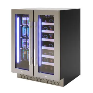 VinoVault 140L Dual Zone Wine Fridge With Drinks Storage by Luxo, a Wine Fridges for sale on Style Sourcebook
