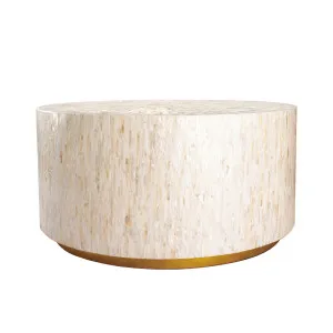 Bisera 91cm Mother of Pearl Inlay Coffee Table by Luxo Home Decor, a Coffee Table for sale on Style Sourcebook