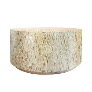 Bisera 91cm Mother of Pearl Inlay Coffee Table by Luxo Home Decor, a Coffee Table for sale on Style Sourcebook