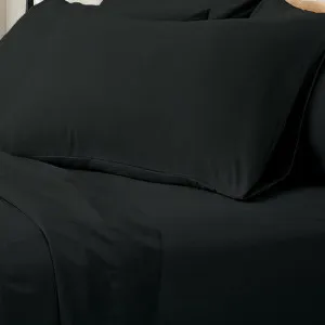 Valeria 1000TC Ultra Soft Bed Sheet Set - Black by Luxo, a Sheets for sale on Style Sourcebook