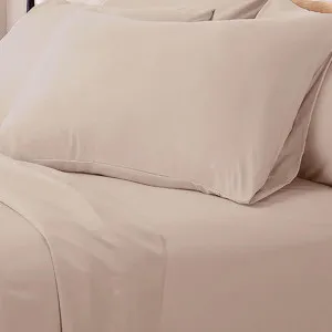 Valeria 1000TC Ultra Soft Bed Sheet Set - Cream by Luxo, a Sheets for sale on Style Sourcebook