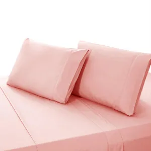 Valeria 1000TC Ultra Soft Bed Sheet Set - Blush by Luxo, a Sheets for sale on Style Sourcebook