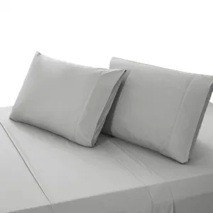 Valeria 1000TC Ultra Soft Bed Sheet Set - Grey Light by Luxo, a Sheets for sale on Style Sourcebook