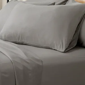 Valeria 1000TC Ultra Soft Bed Sheet Set - Grey by Luxo, a Sheets for sale on Style Sourcebook