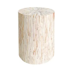 Lulu Mother of Pearl Inlay Side Table by Luxo Home Decor, a Side Table for sale on Style Sourcebook