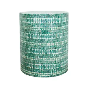 Lulu Mother of Pearl Inlay Side Table by Luxo Home Decor, a Side Table for sale on Style Sourcebook