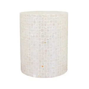 Lulu Mother of Pearl Inlay Side Table by Luxo Home Decor, a Side Table for sale on Style Sourcebook
