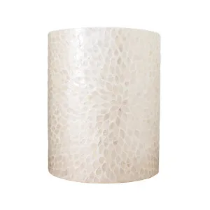 Lulu Mother of Pearl Inlay Side Table by Luxo Home Decor, a Side Table for sale on Style Sourcebook