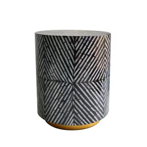 Merry 35cm Mother of Pearl Inlay Side Table by Luxo Home Decor, a Side Table for sale on Style Sourcebook