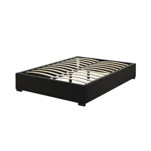 Septima Upholstered Velvet Bed Base - Ink by Luxo, a Beds & Bed Frames for sale on Style Sourcebook