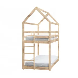 Brook Timber House Design Kids Twin Bunk Bed by Luxo, a Beds & Bed Frames for sale on Style Sourcebook