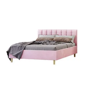 Kelly Velvet Bed Frame - Pink by Luxo, a Beds & Bed Frames for sale on Style Sourcebook