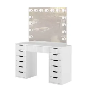 Jenna Hollywood LED Mirror Dressing Table by Luxo, a Dressing Tables for sale on Style Sourcebook