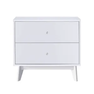 Rylan 2 Drawer Bedside Table - White by Luxo, a Bedside Tables for sale on Style Sourcebook
