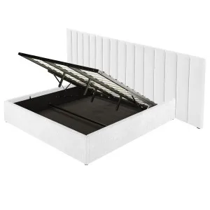 Aquila Headboard & Fabia Bed Base Package - White Cream by Luxo, a Beds & Bed Frames for sale on Style Sourcebook