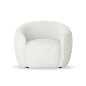 Yara Bouclé Accent Chair - White Cream by Luxo, a Chairs for sale on Style Sourcebook