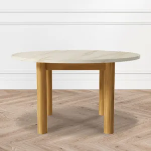 Hudson Marble Coffee Table with Oak Legs by Luxo, a Coffee Table for sale on Style Sourcebook