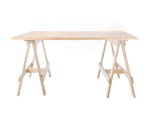 Trestle Desk - Natural Top/Natural Legs - Mocka by Mocka., a Desks for sale on Style Sourcebook