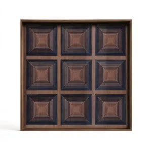 Ethnicraft Ink Squares Glass Tray by null, a Platters & Serving Boards for sale on Style Sourcebook
