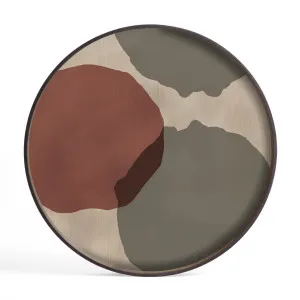 Ethnicraft Overlapping Dots Glass Tray - Pinot by null, a Trays for sale on Style Sourcebook