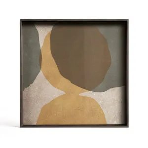 Ethnicraft Overlapping Dots Glass Tray - Cinnamon by null, a Trays for sale on Style Sourcebook