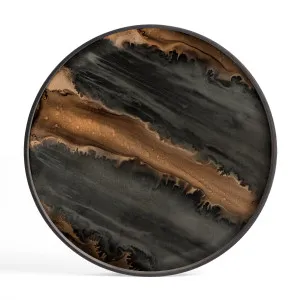 Ethnicraft Organic Glass Tray - Bronze by null, a Trays for sale on Style Sourcebook