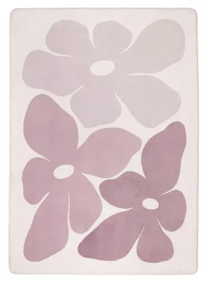Aica Purple Flowers Rollie Pollie Playmat by Miss Amara, a Contemporary Rugs for sale on Style Sourcebook
