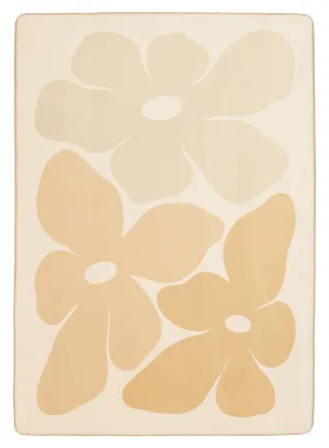 Gwen Yellow Flowers Rollie Pollie Playmat by Miss Amara, a Contemporary Rugs for sale on Style Sourcebook